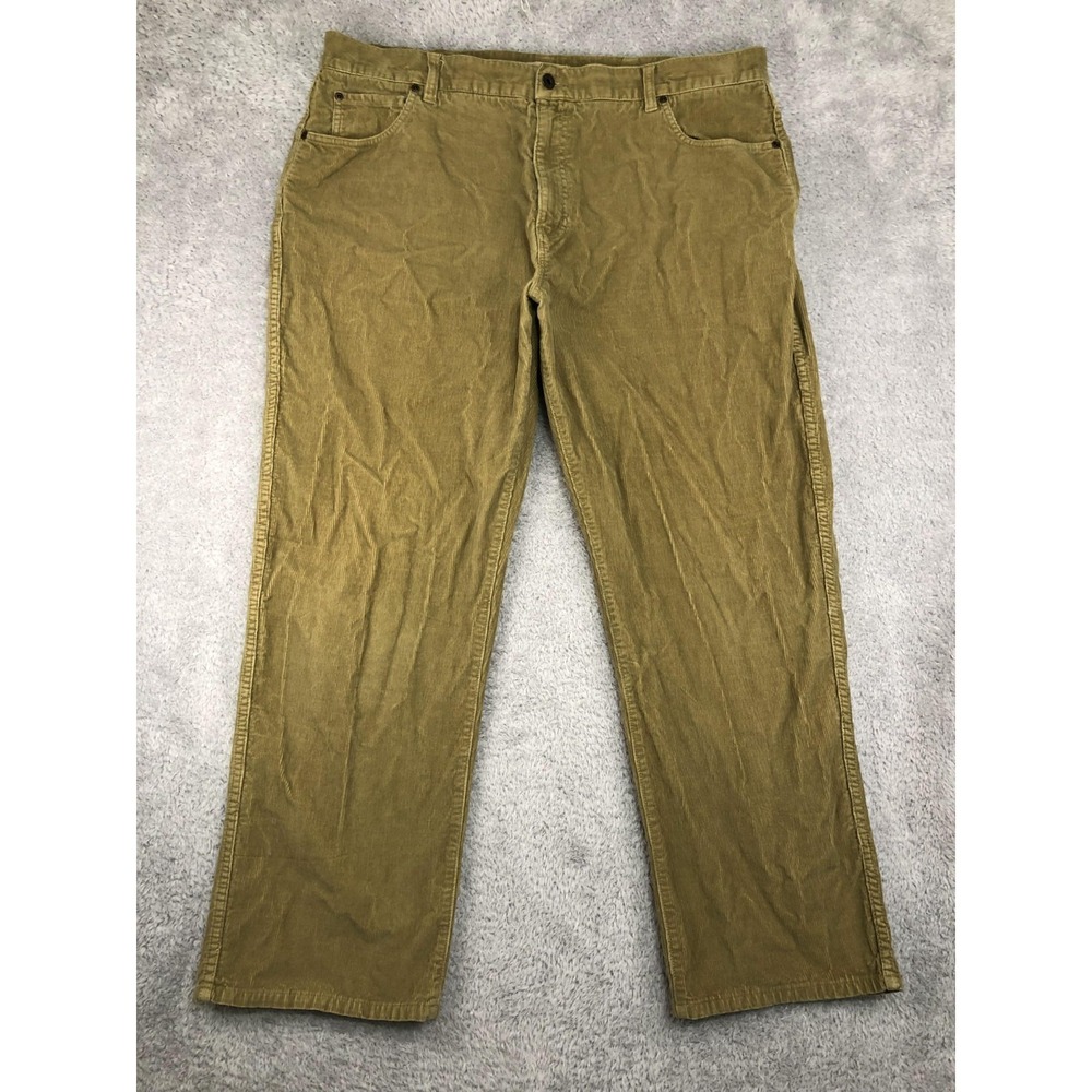 LL Bean Pants Men's 42x30 Brown Corduroy Natural Fit